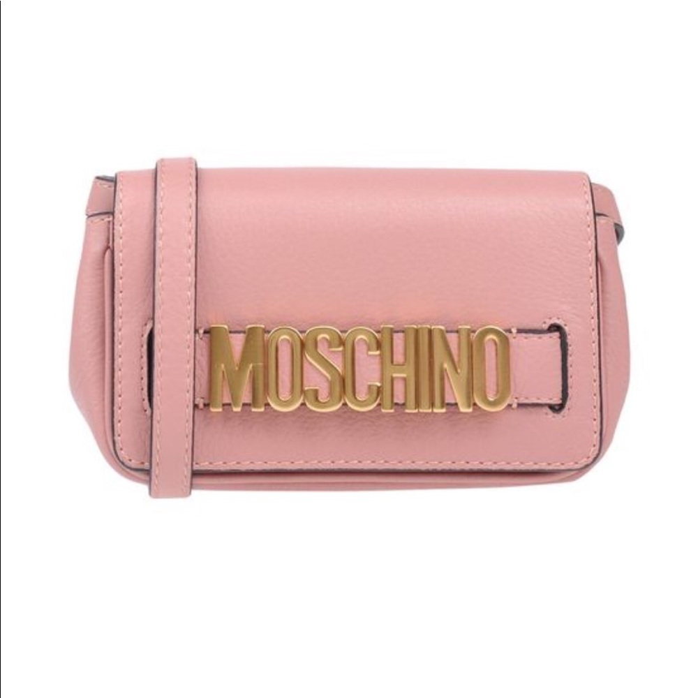 MOSCHINO CLUTCH DUSTY ROSE  - STUNNING!